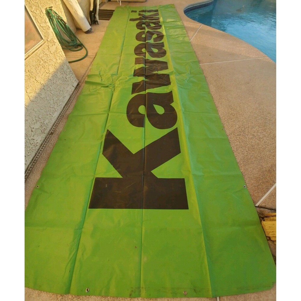 Kawasaki HUGE Racing Autocross Dirtbike Banner 240x72 inches